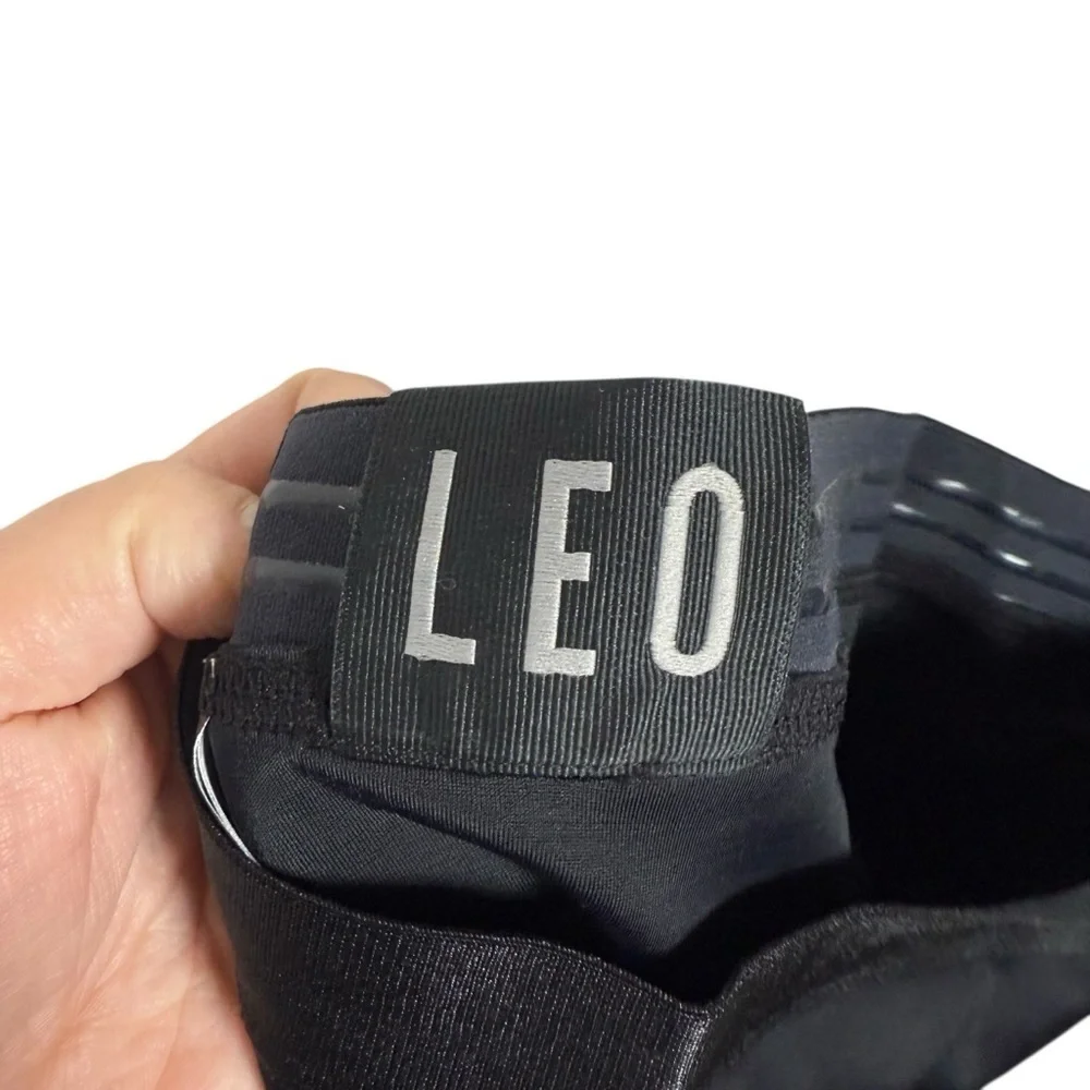 NWOT Leonisa LEO Men's High-Waisted Shaper Boxer Brief in Black Size S
